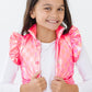 Neon Pink Checker Puffer Vest