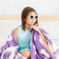 Lilac Flower Cozy Blanket