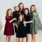 Cranberry Velvet Tutu Dress