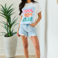 Cool Mom Club White Graphic Tee