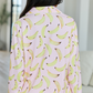 Cozy Crush Long Sleeve Pajama Top - Banana Bliss