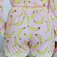 Cozy Crush Pajama Shorts - Banana Bliss