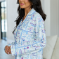 Cozy Crush Long Sleeve Pajama Top - Botanical Bliss