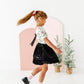 Girly Wreath Scoop Back Tee