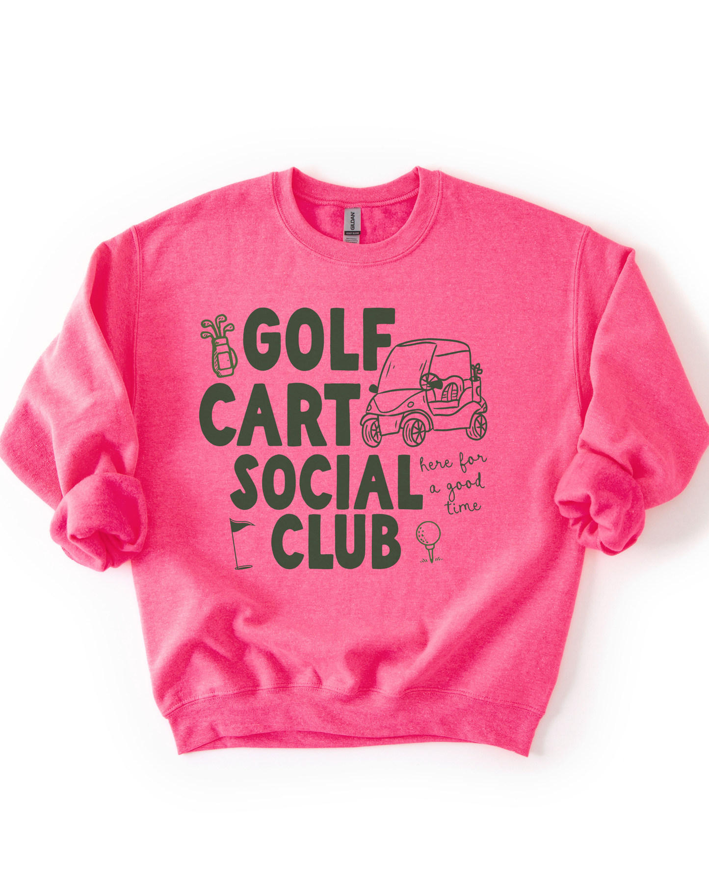 Golf Cart Social Club Sweatshirt- 4 Colors