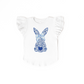 Blue Bunny Cotton Tail Flutter Sleeve