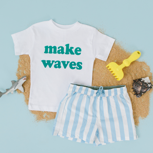 Make Waves Tee- 5 Colors