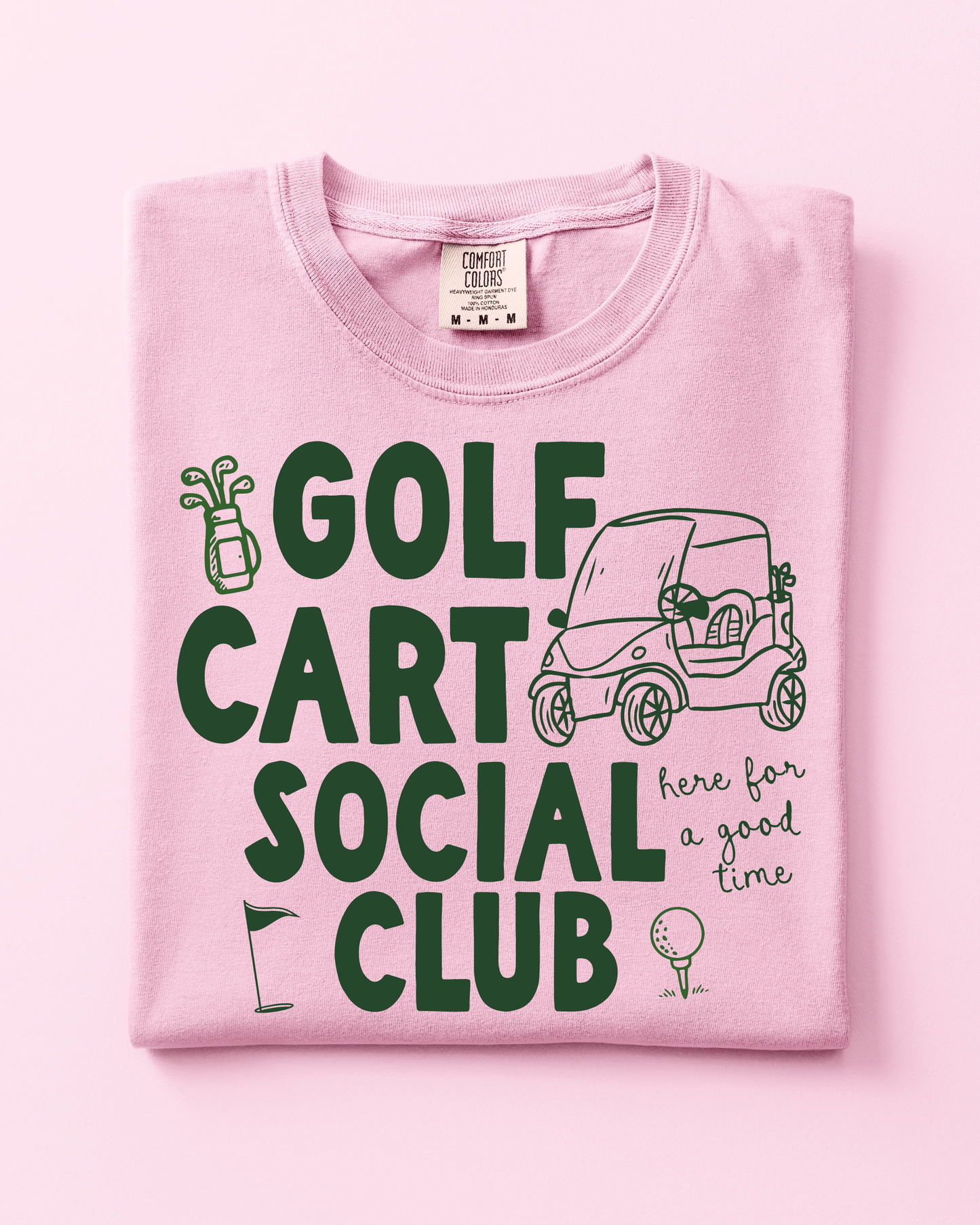 Golf Cart Social Club Tee- 2 Colors