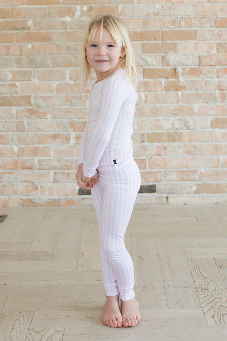 Pink Stripes 2-Piece Pajama Set