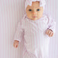 Pink Stripes Knotted Gown