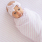 Pink Stripes Lightweight Blanket