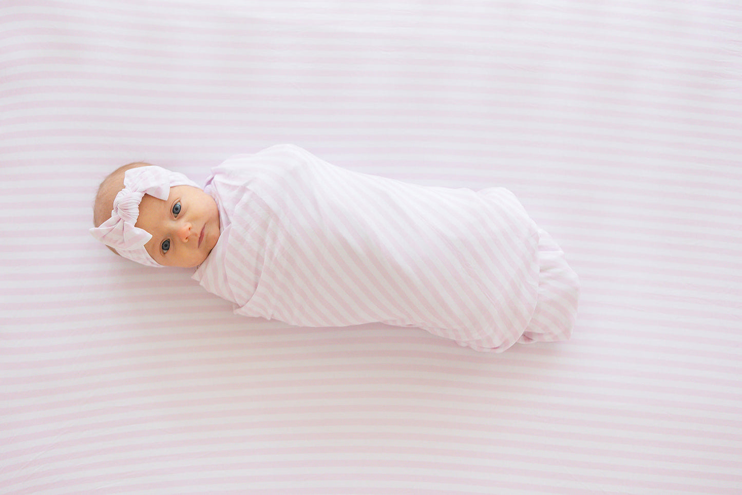 Pink Stripes Lightweight Blanket
