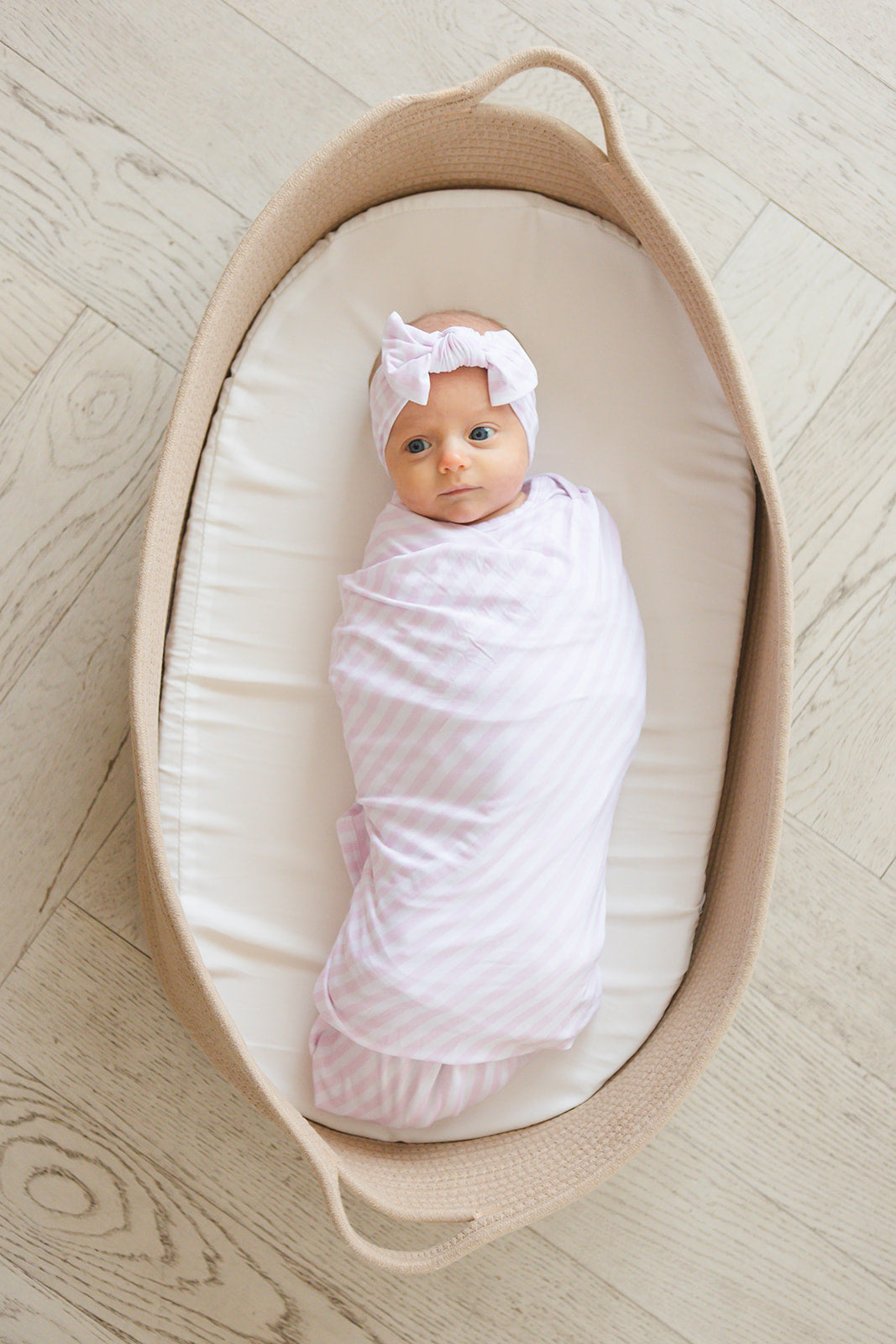 Pink Stripes Lightweight Blanket