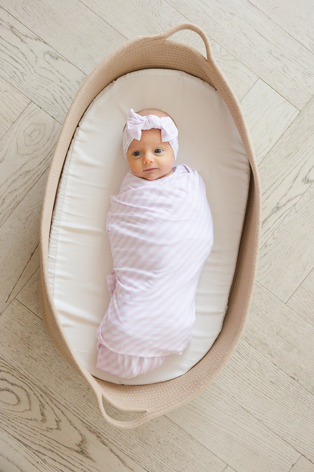 Pink Stripes Lightweight Blanket