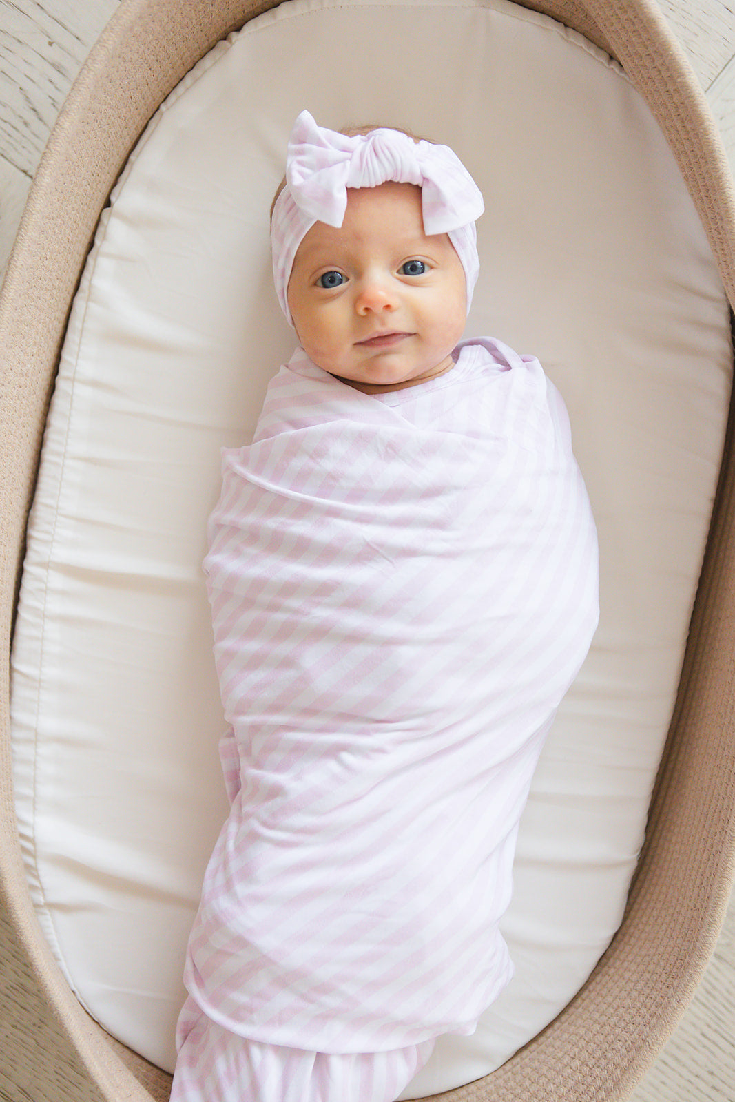 Pink Stripes Lightweight Blanket