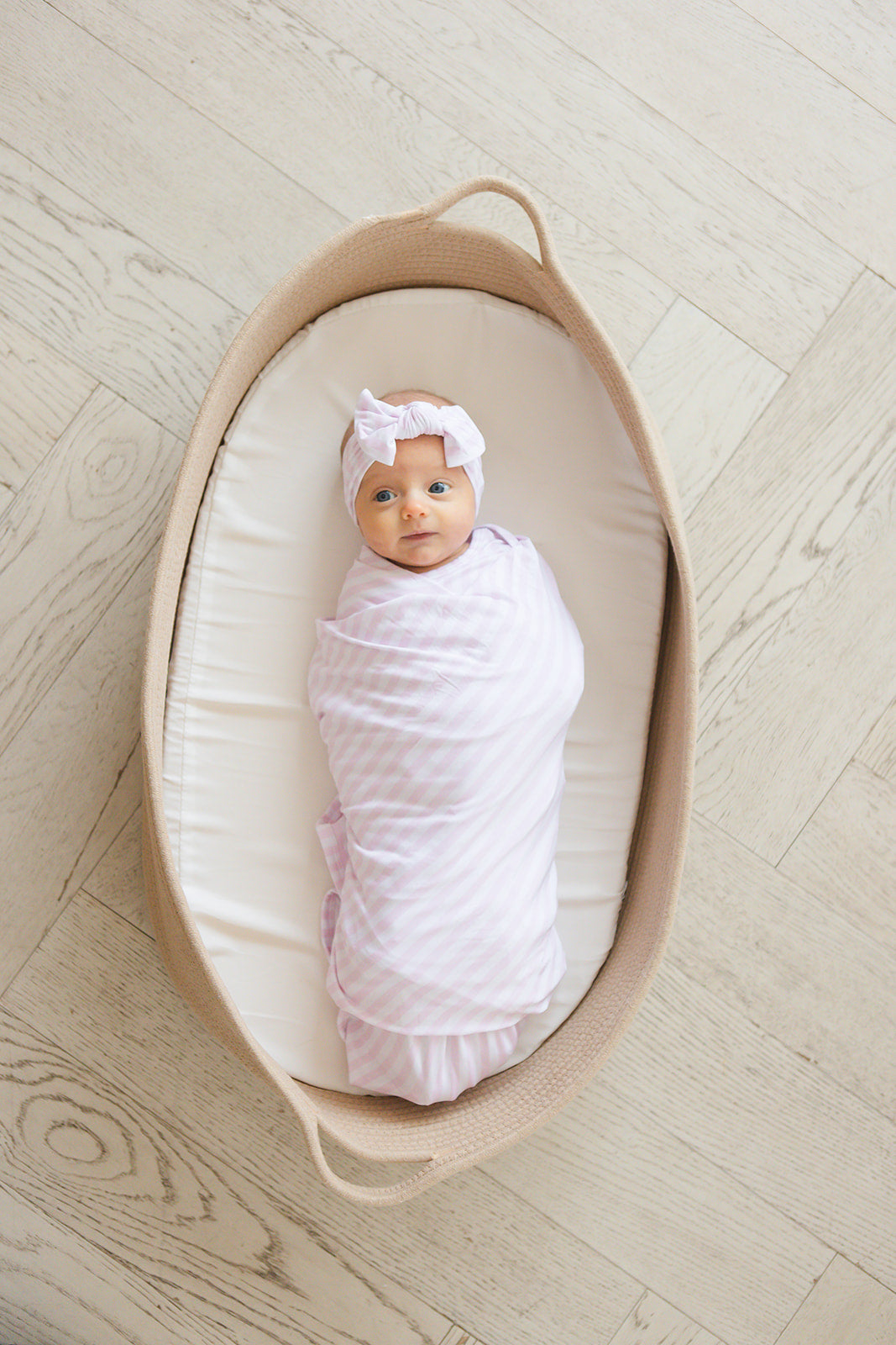 Pink Stripes Lightweight Blanket