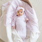 Pink Stripes Knotted Gown