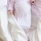 Pink Stripes Knotted Gown