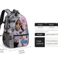 TS Print Purple Backpack