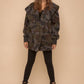 So Soft Plush Hooded Open Jacket- Camo