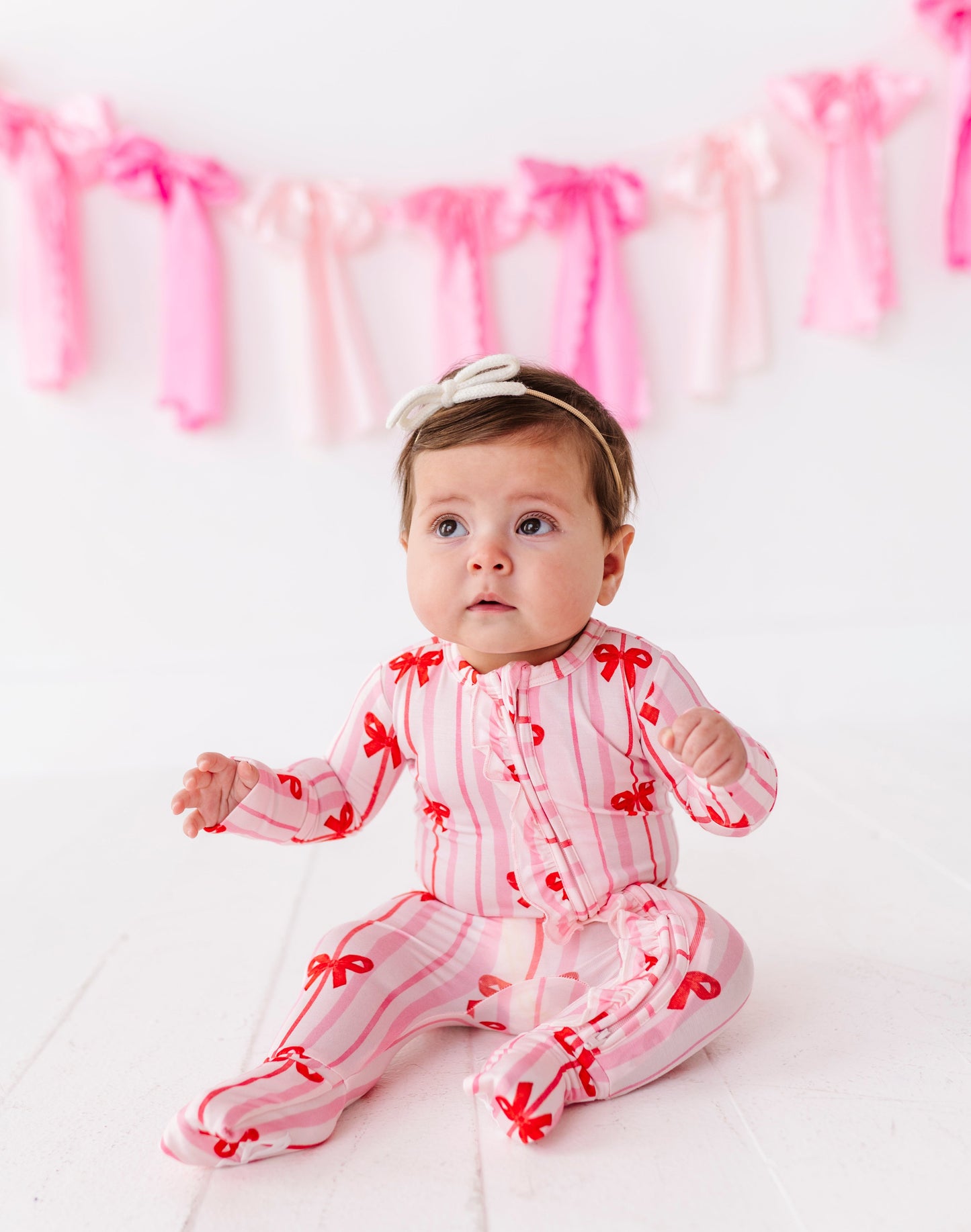 Ruby Ribbons Ruffle Convertible Romper