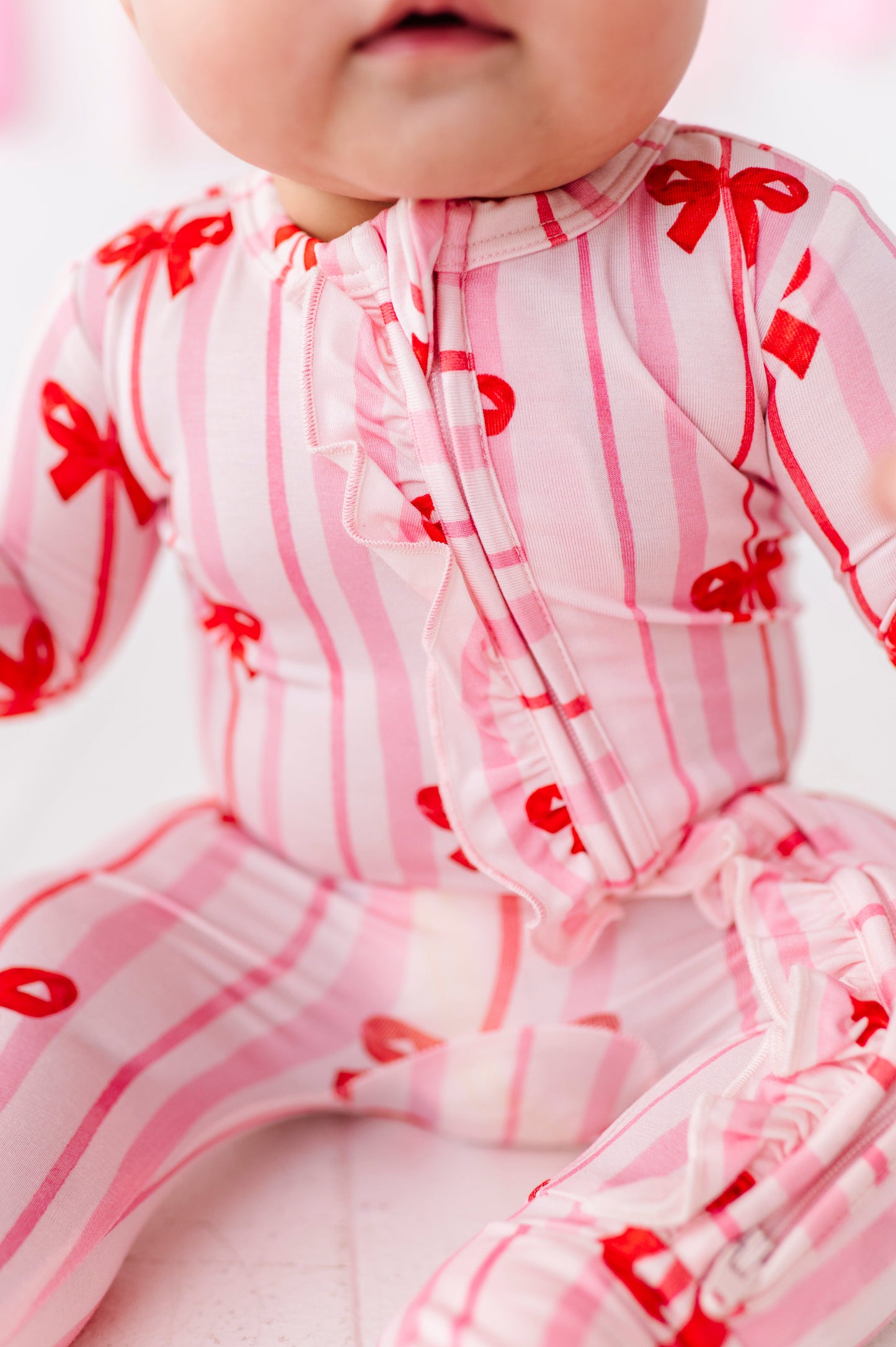 Ruby Ribbons Ruffle Convertible Romper