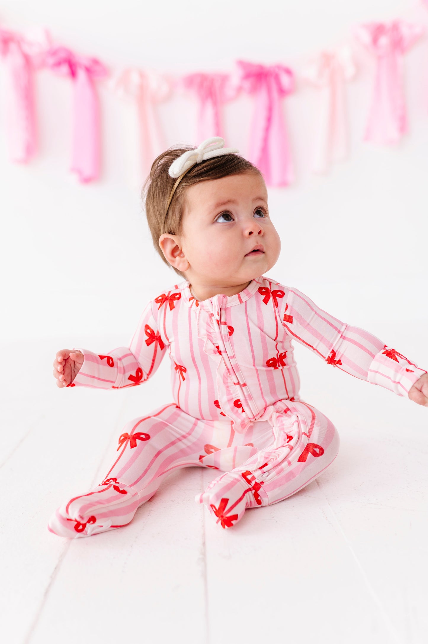 Ruby Ribbons Ruffle Convertible Romper