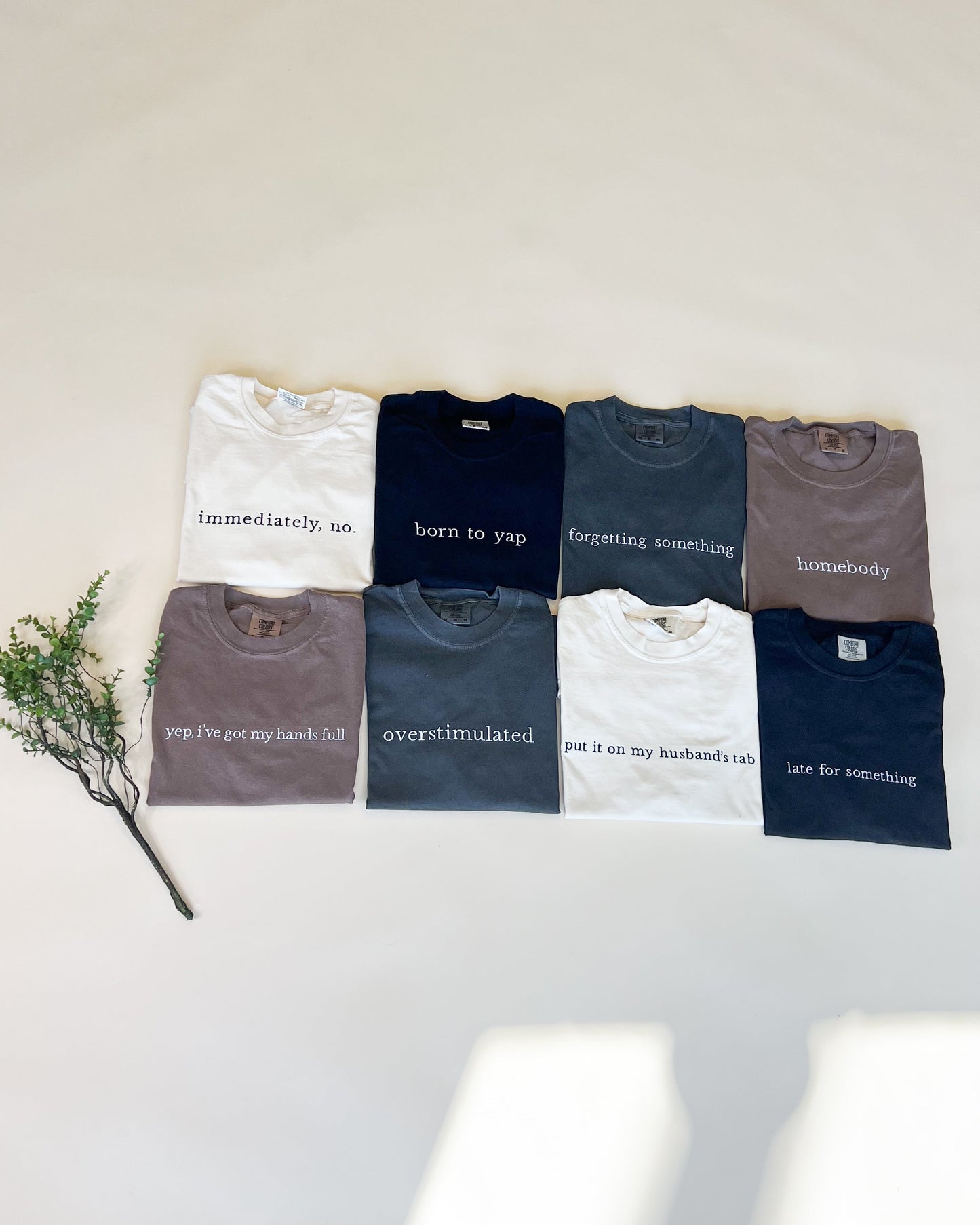 Immediately, No Embroidered T-Shirt