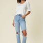 Carly Distressed Mom Jean