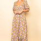 Sienna Reversible Fall Floral Maxi Dress