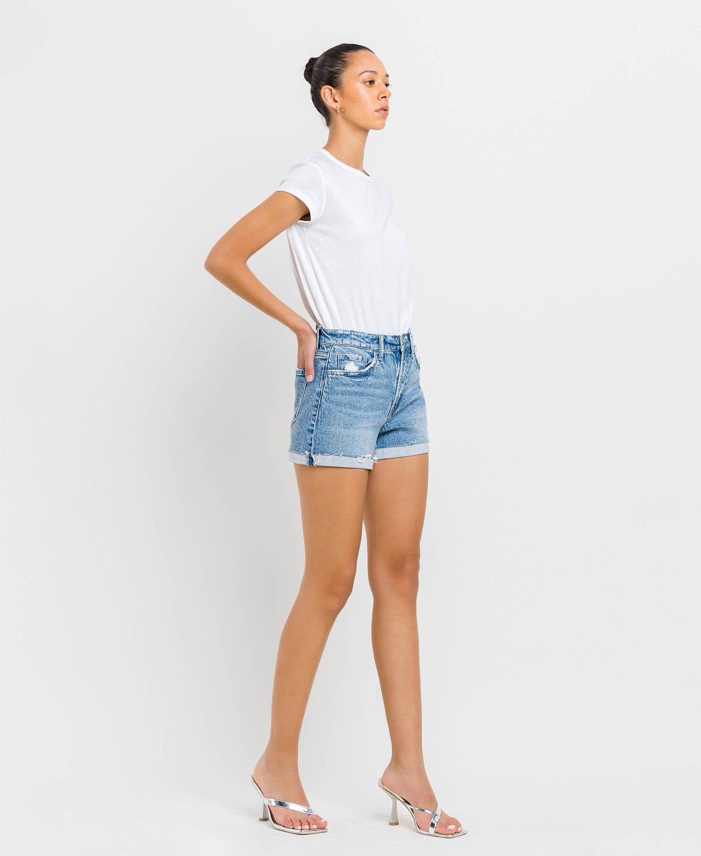 Vervet Riley High Rise Cuffed Shorts