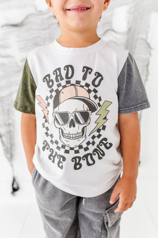 Bad to the Bone COLOR-BLOCK TEE