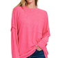 Arden Oversized Sweater- Fuschsia