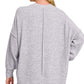 Arden Oversized Sweater- Heather Gray