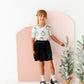 Girly Wreath Scoop Back Tee
