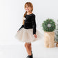 Black Velvet | Bow Back Long Sleeve Top