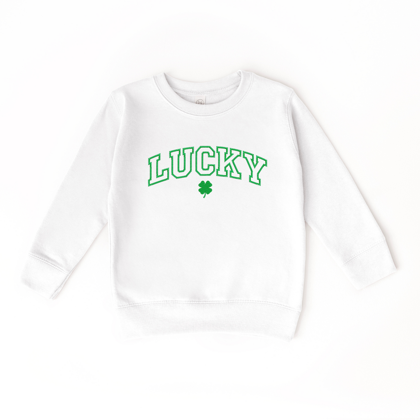 Lucky Clover Embroidered Sweatshirt