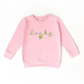 Lucky Clover Embroidered  Sweatshirt