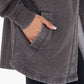 Everyday Flow Fleece Hooded Cardigan- Black