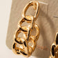 Forever Linked Oval Chain Hoop Earrings
