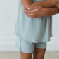 Sage (ribbed) - Tank Short Set