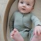 Sage Ribbed Zippy