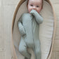 Sage Ribbed Zippy