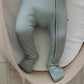 Sage Ribbed Zippy