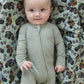 Sage Ribbed Zippy