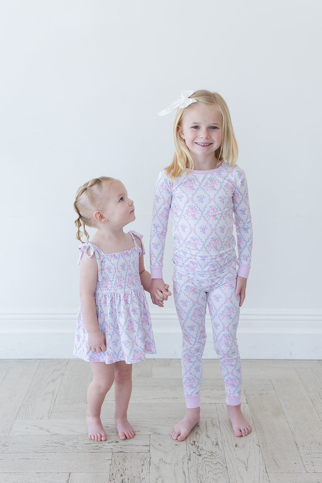 Charlotte Smocked Diaper Dress Set