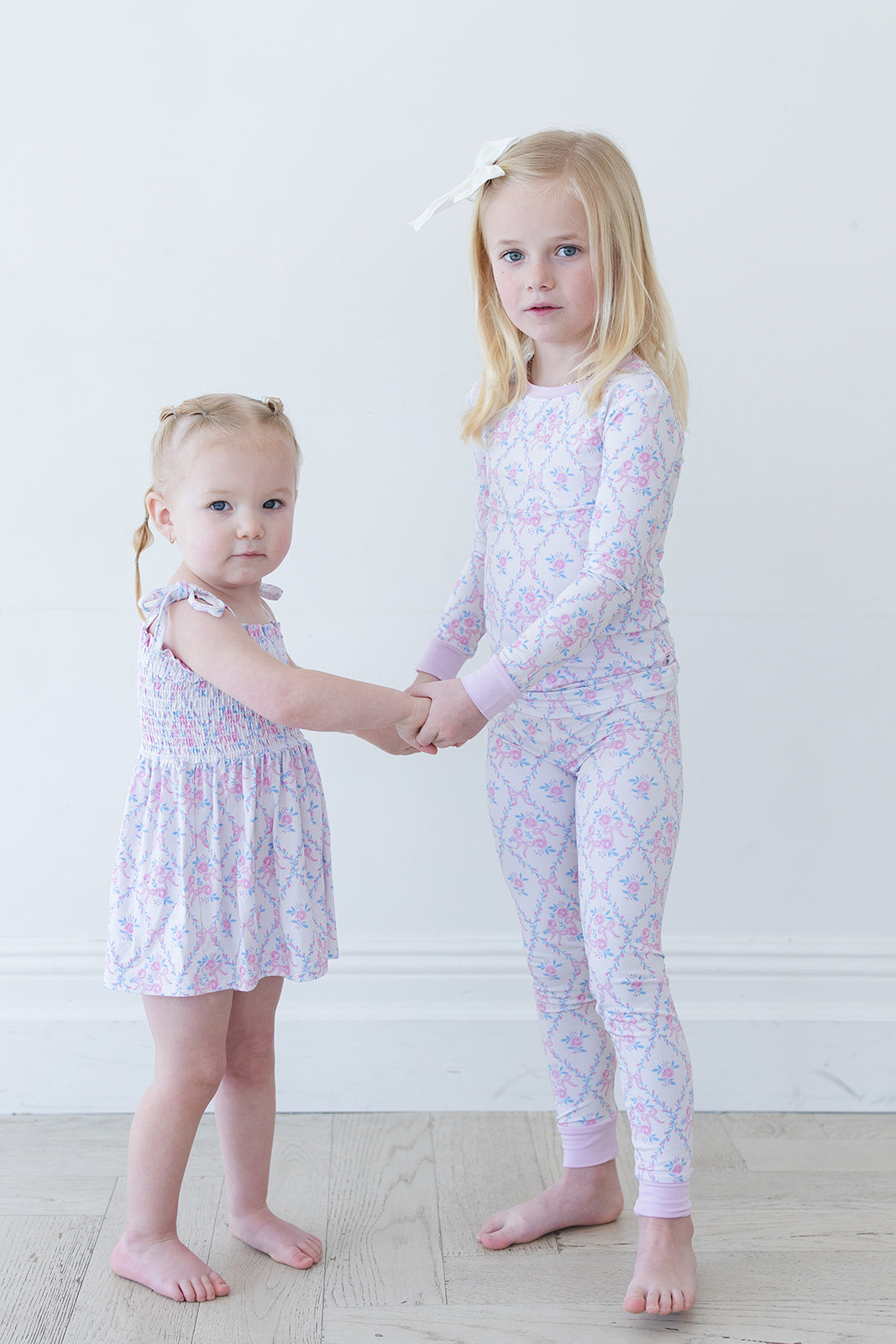 Charlotte Smocked Diaper Dress Set