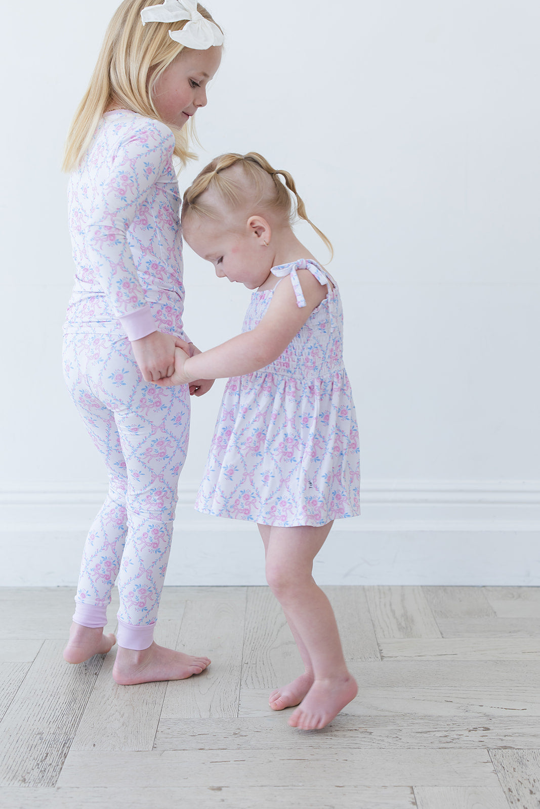 Charlotte Smocked Diaper Dress Set