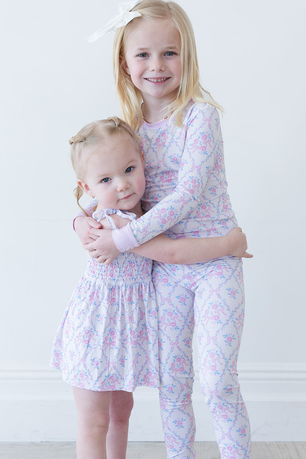 Charlotte Smocked Diaper Dress Set