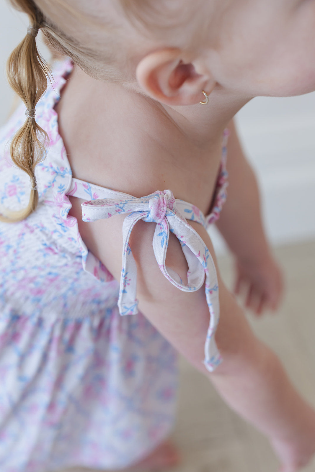 Charlotte Smocked Diaper Dress Set